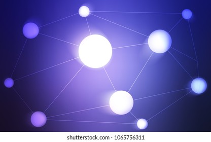 Light Purple vector texture with disks, lines. Colorful illustration with circles and lines in futuristic style. New design for ad, poster, banner of your website.
