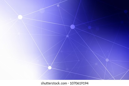 Light Purple vector texture with disks, lines. Abstract illustration with colorful discs and triangles. Completely new template for your brand book.