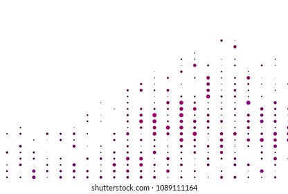 Light Purple vector  texture with disks. Beautiful colored illustration with blurred circles in nature style. The pattern can be used for beautiful websites.