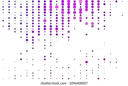 Light Purple vector  texture with disks. Glitter abstract illustration with blurred drops of rain. Completely new template for your brand book.