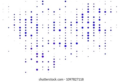 Light Purple vector  texture with disks. Blurred decorative design in abstract style with bubbles. The pattern can be used for aqua ad, booklets.