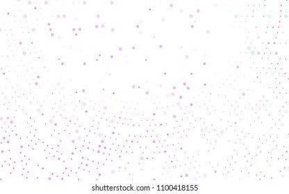 Light Purple vector  texture with disks. Glitter abstract illustration with blurred drops of rain. Pattern can be used as texture of water, rain drops.