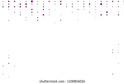 Light Purple vector  texture with disks. Abstract illustration with colored bubbles in nature style. Pattern can be used as texture of water, rain drops.