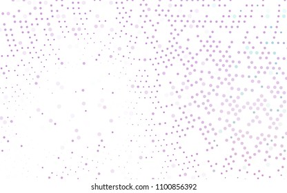 Light Purple vector  texture with disks. Beautiful colored illustration with blurred circles in nature style. The pattern can be used for beautiful websites.