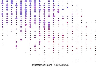 Light Purple vector  texture with disks. Glitter abstract illustration with blurred drops of rain. Beautiful design for your business natural advert.