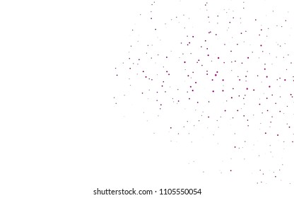 Light Purple vector  texture with disks. Blurred decorative design in abstract style with bubbles. Completely new template for your brand book.