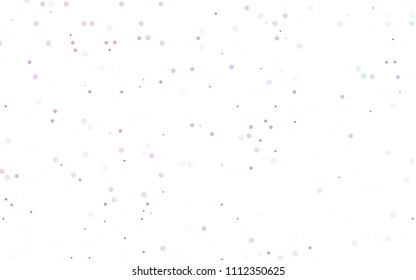 Light Purple vector  texture with disks. Modern abstract illustration with colorful water drops. Beautiful design for your business natural advert.