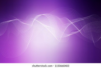 Light Purple vector texture with disks. Beautiful colored illustration with blurred circles in nature style. The pattern can be used for ads, leaflets of liquid.