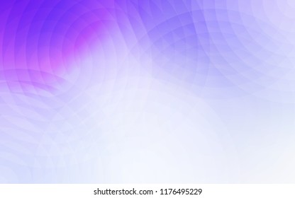 Light Purple vector texture with disks. Blurred bubbles on abstract background with colorful gradient. Pattern can be used for beautiful websites.