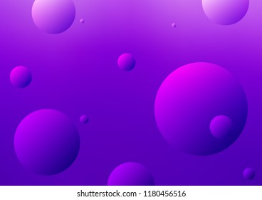 Light Purple vector texture with disks. Abstract illustration with colored bubbles in nature style. The pattern can be used for beautiful websites.