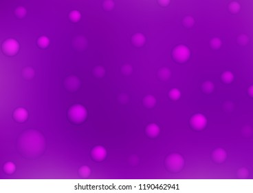 Light Purple vector texture with disks. Illustration with set of shining colorful abstract circles. The pattern can be used for beautiful websites.