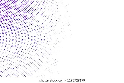 Light Purple vector texture with disks. Blurred bubbles on abstract background with colorful gradient. Pattern for beautiful websites.