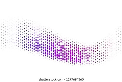 Light Purple vector texture with disks. Illustration with set of shining colorful abstract circles. Pattern for ads, leaflets.