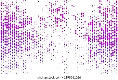 Light Purple vector texture with disks. Glitter abstract illustration with blurred drops of rain. Design for business adverts.