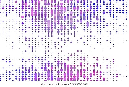 Light Purple vector texture with disks. Blurred decorative design in abstract style with bubbles. Pattern for beautiful websites.