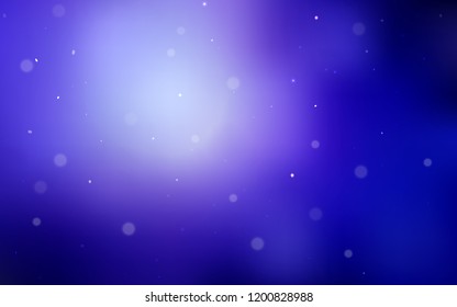 Light Purple vector texture with disks. Glitter abstract illustration with blurred drops of rain. Pattern can be used for ads, leaflets.