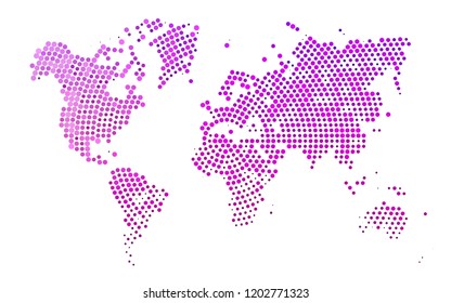 Light Purple vector texture with disks. Modern abstract illustration with colorful water drops. Pattern for beautiful websites.