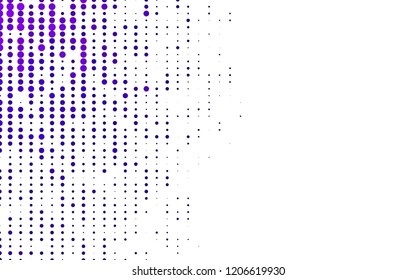 Light Purple vector texture with disks. Abstract illustration with colored bubbles in nature style. Design for business adverts.