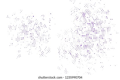 Light Purple vector texture with disks. Abstract illustration with colored bubbles in nature style. Pattern for beautiful websites.