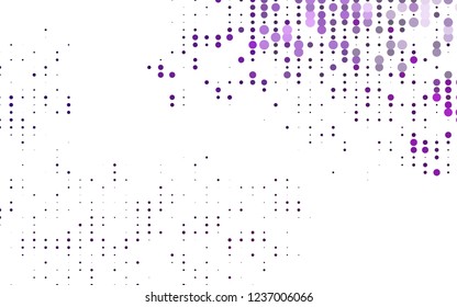 Light Purple vector texture with disks. Beautiful colored illustration with blurred circles in nature style. Pattern for ads, leaflets.