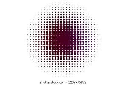 Light Purple vector texture with disks. Illustration with set of shining colorful abstract circles. Pattern of water, rain drops.