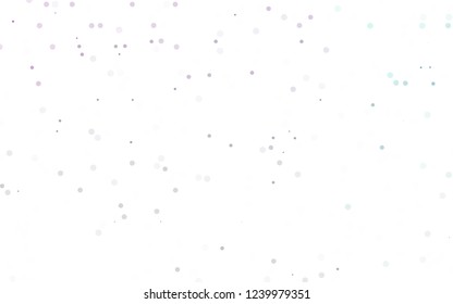 Light Purple vector  texture with disks. Abstract illustration with colored bubbles in nature style. New design for ad, poster, banner of your website.