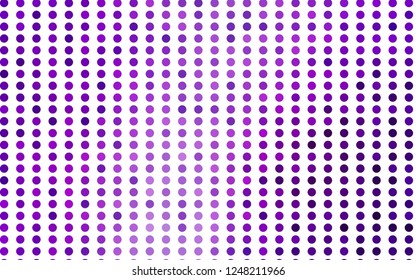 Light Purple vector texture with disks. Glitter abstract illustration with blurred drops of rain. Pattern for ads, leaflets.