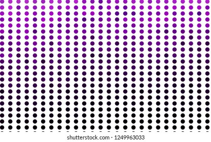 Light Purple vector texture with disks. Glitter abstract illustration with blurred drops of rain. Template for your brand book.