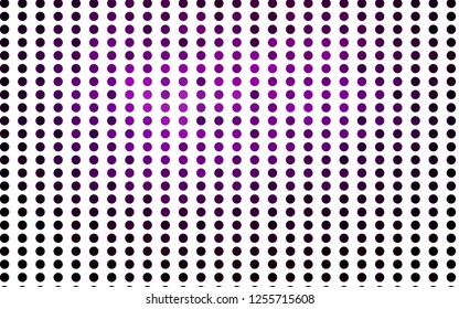 Light Purple vector texture with disks. Abstract illustration with colored bubbles in nature style. Pattern for ads, booklets.