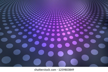 Light Purple vector texture with disks. Illustration with set of shining colorful abstract circles. Pattern can be used for beautiful websites.