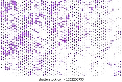 Light Purple vector texture with disks. Beautiful colored illustration with blurred circles in nature style. Design for business adverts.