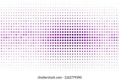 Light Purple vector texture with disks. Illustration with set of shining colorful abstract circles. Design for business adverts.