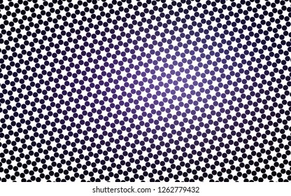 Light Purple vector texture with disks. Glitter abstract illustration with blurred drops of rain. Pattern of water, rain drops.