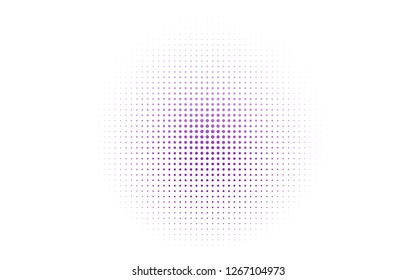 Light Purple vector texture with disks. Blurred bubbles on abstract background with colorful gradient. Pattern for ads, booklets.