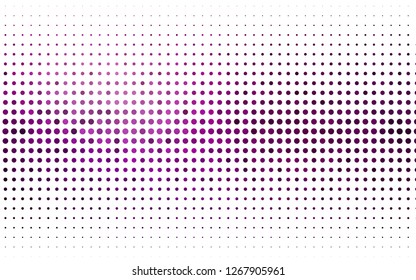 Light Purple vector texture with disks. Beautiful colored illustration with blurred circles in nature style. Design for posters, banners.