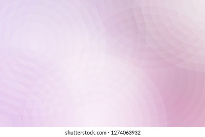 Light Purple vector texture with disks. Illustration with set of shining colorful abstract circles. Completely new template for your brand book.