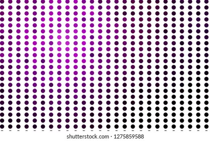 Light Purple vector texture with disks. Blurred bubbles on abstract background with colorful gradient. Design for business adverts.