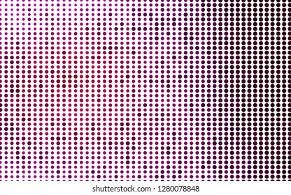 Light Purple vector texture with disks. Blurred bubbles on abstract background with colorful gradient. Design for business adverts.