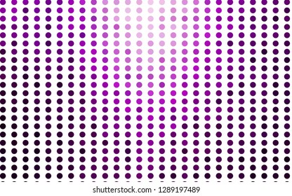 Light Purple vector texture with disks. Beautiful colored illustration with blurred circles in nature style. Design for business adverts.