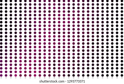Light Purple vector texture with disks. Blurred bubbles on abstract background with colorful gradient. Design for posters, banners.