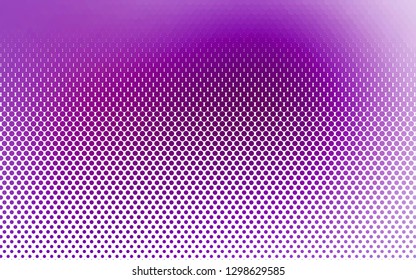 Light Purple vector texture with disks. Glitter abstract illustration with blurred drops of rain. Template for your brand book.
