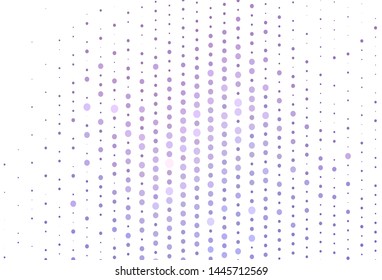 Light Purple vector texture with disks. Blurred bubbles on abstract background with colorful gradient. Pattern for beautiful websites.