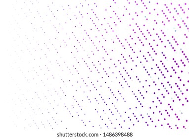 Light Purple vector texture with disks. Beautiful colored illustration with blurred circles in nature style. Design for business adverts.
