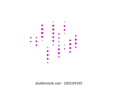 Light Purple vector texture with disks. Blurred decorative design in abstract style with bubbles. Pattern for textures of wallpapers.