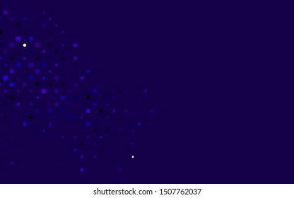 Light Purple vector texture with disks. Beautiful colored illustration with blurred circles in nature style. Pattern of water, rain drops.