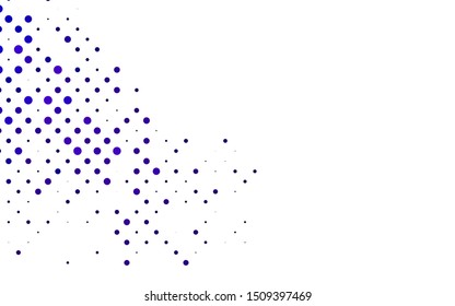 Light Purple vector texture with disks. Beautiful colored illustration with blurred circles in nature style. Pattern of water, rain drops.