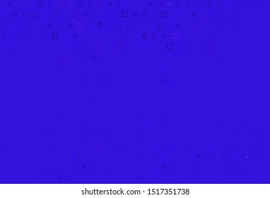 Light Purple vector texture with disks, rectangles. Abstract backdrop with colorful circles, rectangles. Template for your brand book.