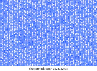 Light Purple vector texture with disks. Modern abstract illustration with colorful water drops. Pattern for ads, leaflets.