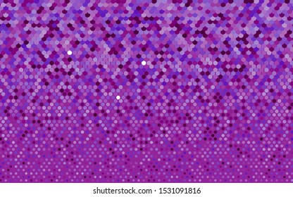 Light Purple vector texture with disks. Beautiful colored illustration with blurred circles in nature style. Pattern of water, rain drops.