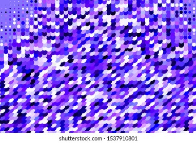 Light Purple vector texture with disks. Blurred bubbles on abstract background with colorful gradient. Pattern for futuristic ad, booklets.